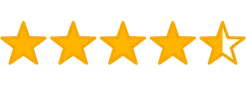 Bruno Customer Rating Stars,Five-star customer rating graphic for Bruno Capsules